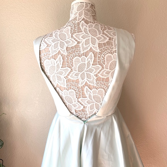 Eleanor Silk Mint Dress - Picture 5 of 6